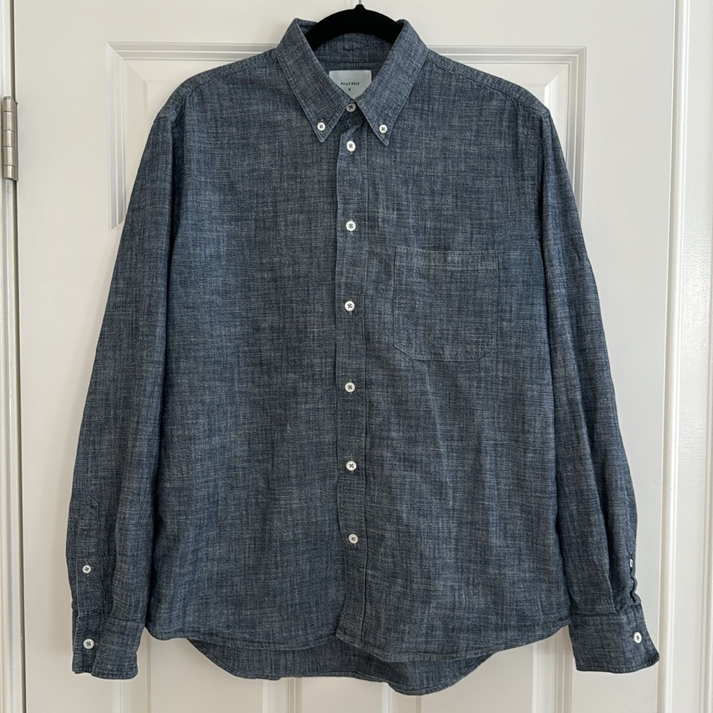 Billy Reid Blue Casual Button Down Shirt